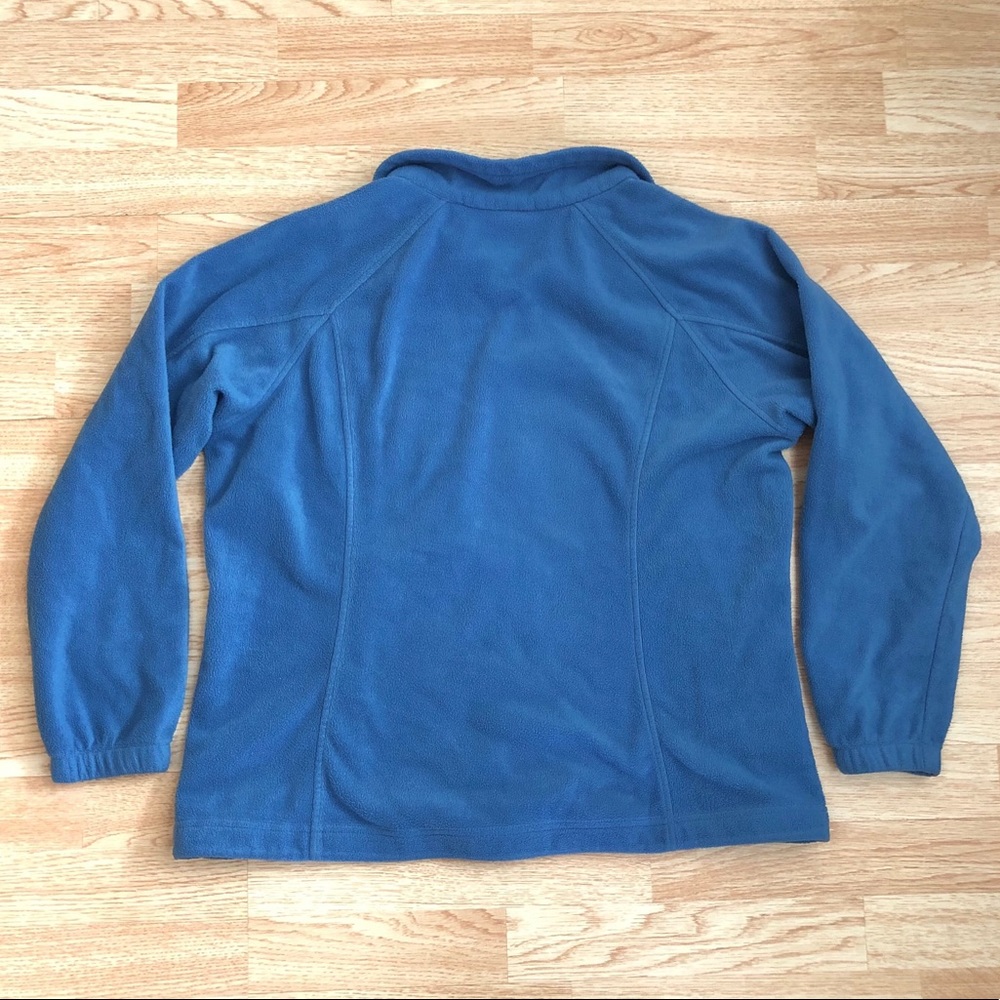 Columbia Blue Fleece Full Zip Jacket / Coat 1X - Picture 5 of 8